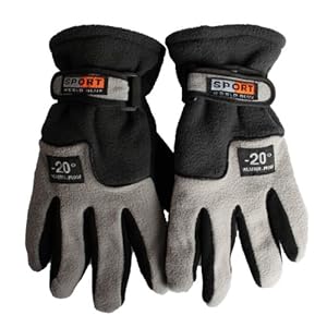 [Ibort]爱伯特 时尚款 防风保暖运动抓绒骑行手套