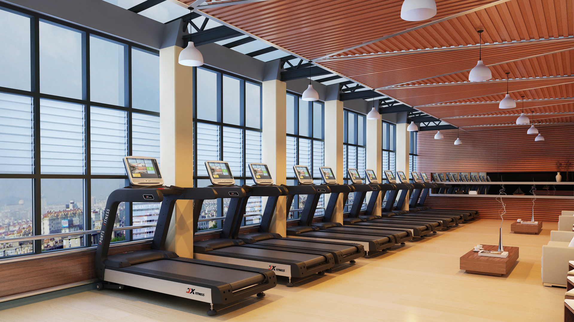 现代化力量训练器生产场景